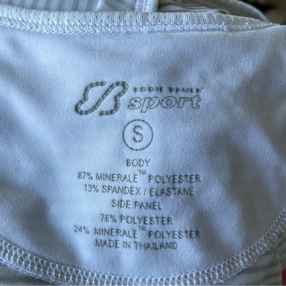 •Eddie Bauer• Short Sleeved Striped Workout Top - Size Small - Picture 2 of 7